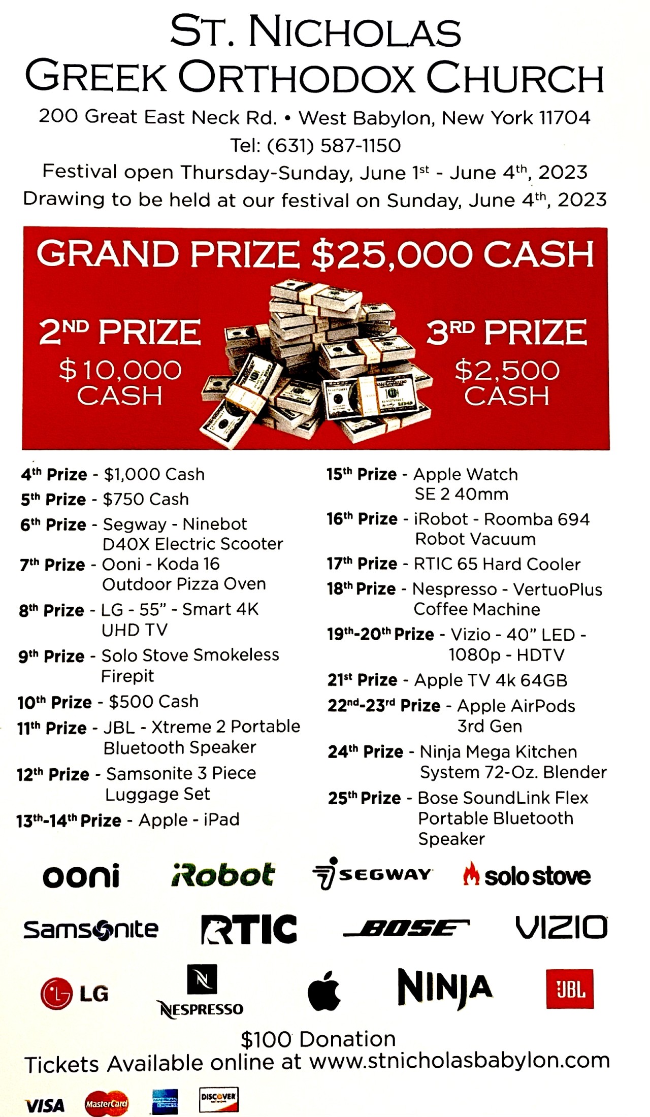 2023 Raffle Prizes